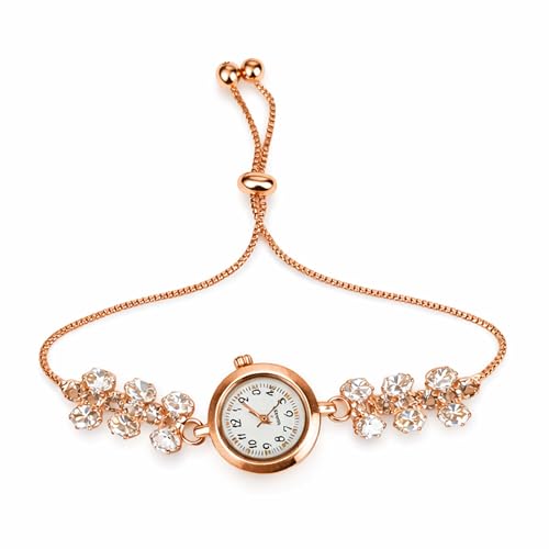 NIKYARA GLOW Crystal Floral Bracelet Watch for Women & Girls...