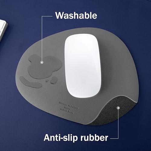Image of GREEDY FARMERS Mouse pad, Non-Slip Washable Waterproof Computer Mouse pad (Dark Grey)