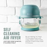 Non Toxic Air Fryer™ - Glass AirFryer 5 Quart w/ 360 Visibility, Self-Cleaning, 400F Vortex Air Fryer for Even Cooking, BPA-Free Teflon Free, 6-in-1 Functions, Rotisserie, Roast, Bake, White