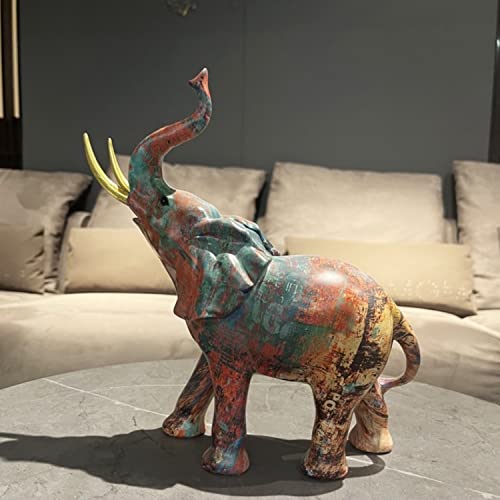 SANPON Elefante Statua Graffiti Decorazione