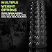 Fitvids Rubber Encased Exercise & Fitness Hex Dumbbell, Hand Weights with Anti-Slip Metal Handle for Home Gym, Multiple Sizes, 10LB Pair