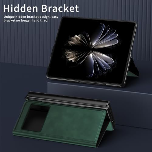 Coque magnétique Xiaomi Mix Fold 2 antichoc avec support en cuir rigide - 6