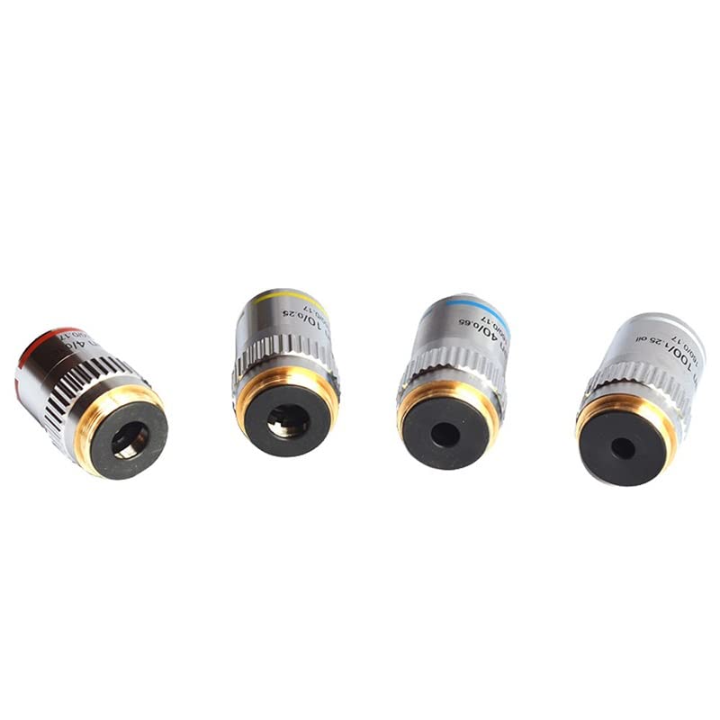 Microscope Microscope Objective Lens, 4X Biological Optic Parts Accessories(4X)