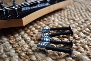 Nectite Lot De 50 Mini Inserts Filetés Et Vis Inox Pour Protège-Guitare - Fixation Robuste