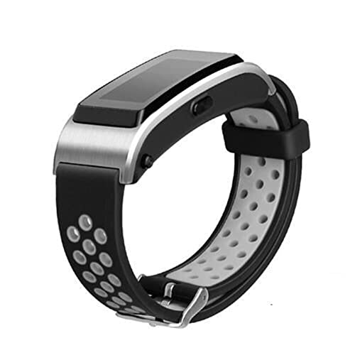 XIYY Correa de muñeca Pulsera Banda de Reloj for Huawei Talkband B2 B3 B5 B6 Pulsera Deportiva SmartWatch 15mm 16mm 18mm (Color : Black Red, Size : 16mm For Huawei B3)