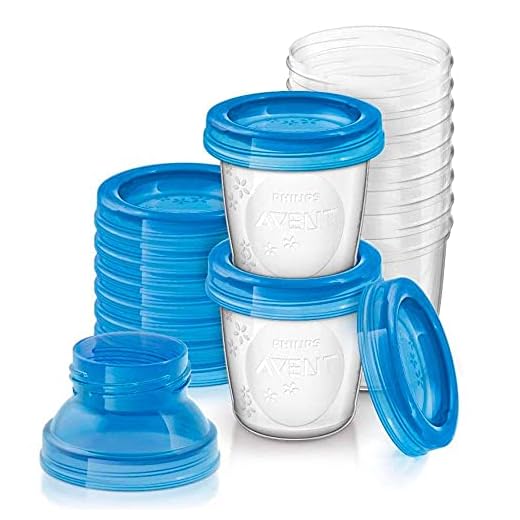 Copos para Armazenamento de Leite Materno 180 ml, Philips Avent, 10 peças, Transparente