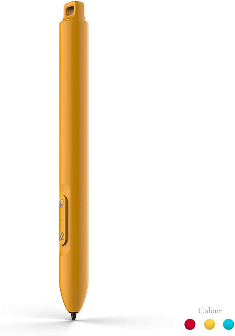 Stylus Pen with 4096 Pressure Sensitivity AAAA Battery, 200hr Continuous Using Applicable for Pro/Go/Laptop/Book/Studio/Neo (Yellow)