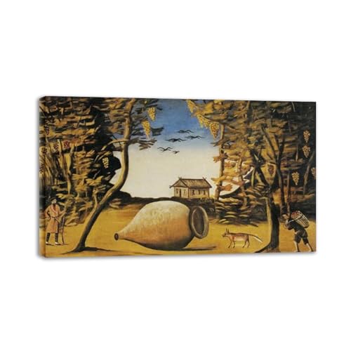 Tableaux célèbres abstraite de Niko Pirosmani, impression sur toile haut de gamme 40x70 cm