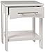 KidKraft Addison Wooden Twin Side Table with Drawer, Children's Bedroom Furniture - White, Gift for Ages 3+