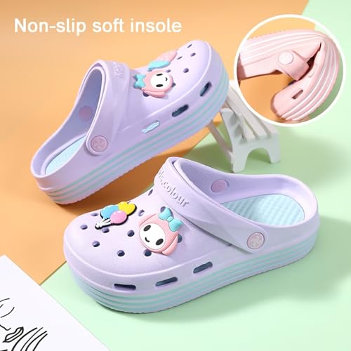Kids Cute Girls Clogs Garden Shoes Toddler Slides Sandals Comfort Lightweight Children Water Shower Beach Pool Slippers Indoor Outdoor2