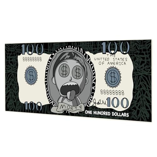 GLANDOTU Tapis de Souris Mousepad de Bureau 800 x 400 × 3 mm,Tapis de Souris Extra Large et Long Tapis de Souris XXL - Tapis de Souris à Base de Caoutchouc antidérapant -Dollar