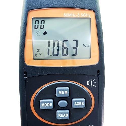 Medidor de intensidad de campo alta frecuencia EMF 50MHz-3.5GHz miniatura 6