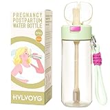 PPSU Pregnancy Water Bottle, Patented Leak-Proof, Anti-Choking, Designed Specifically for Postpartum, Bedridden, Postpartum Essentials, Heat Resistant to 180°C/356°F (17oz)
