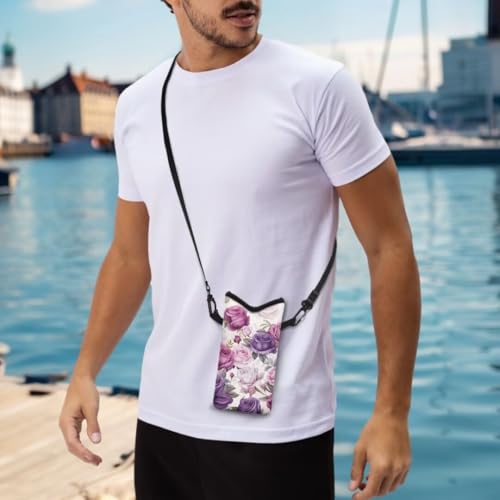 Jeiento Neoprene Phone Sleeve Pouch Case Bag for Women Small Crossbody Bags Cell Phone Case with Crossbody Strap/Neck Lanyard4