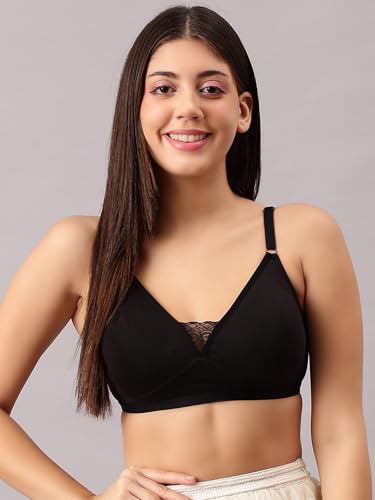 Image of Clovia Women's Cotton Non-Padded Wire Free T-Shirt Bra