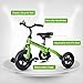 Ancaixin 3 in 1 Toddler Tricycles for 2-5 Years Old Boys and Girls with Adjustable Seat Detachable Pedal and Bell, Foldable Baby Balance Bike Riding Toys for Kids, Child Birthday Gift Green