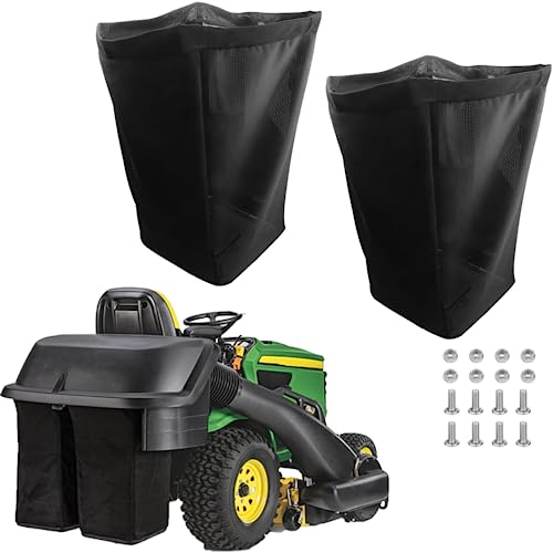 Binazon 2 Set of AM122416 Grass Bag Compatible with John Deere AM101602 Grass Bags Fits Series 100 L110 X110 125 D100 LA120 Z225 & More