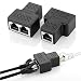 Produktbild RJ45 Adapter Splitter Verteiler 8P8C Ethernet LAN Netzwerkkabel Kabel CAT5 CAT6