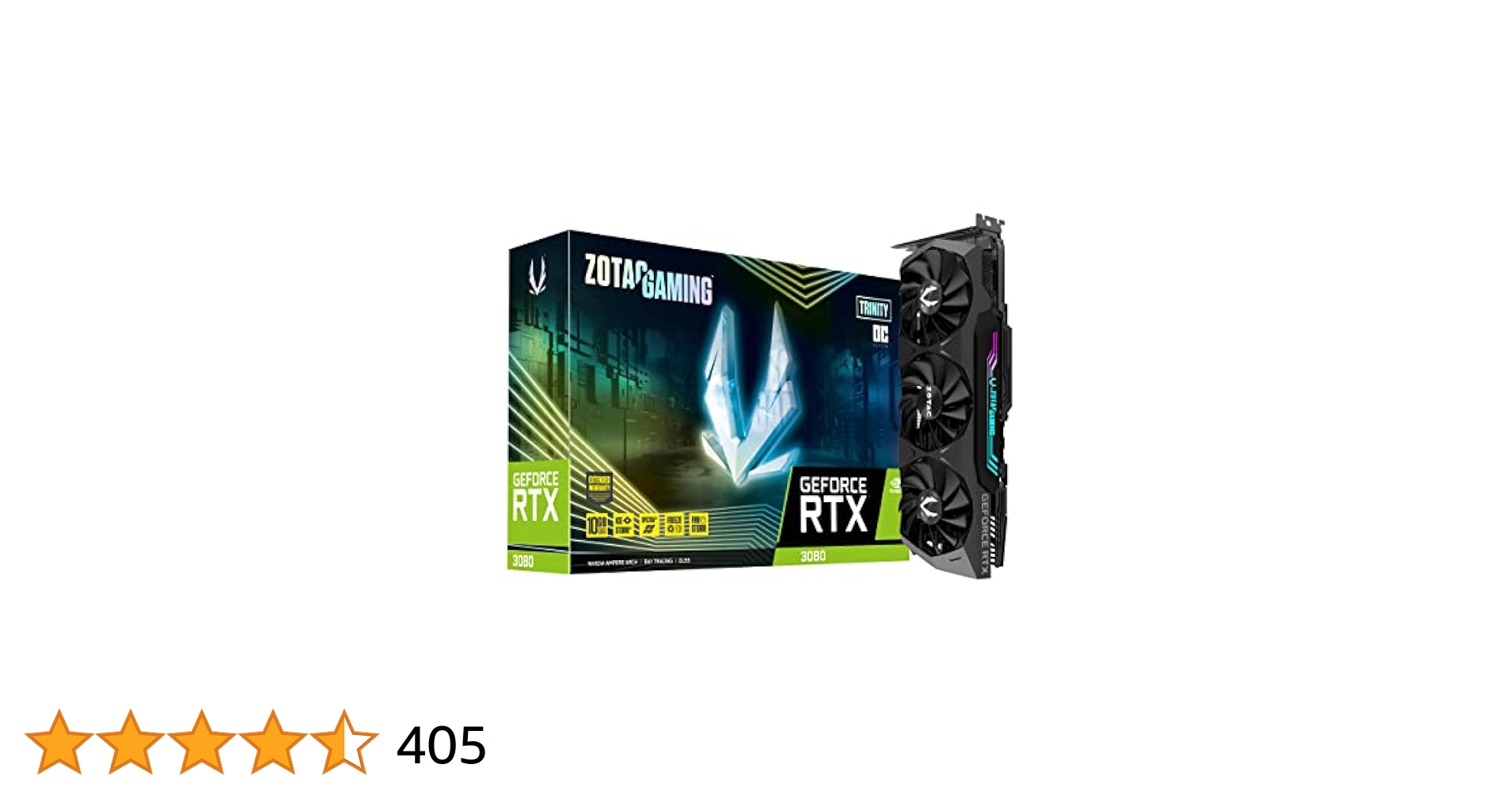 ZOTAC Gaming GeForce RTX™ 3080 Trinity OC LHR 10GB GDDR6X