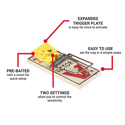 Image of Victor Easy Set Mouse Trap - 18 Pack (72 Total Traps)