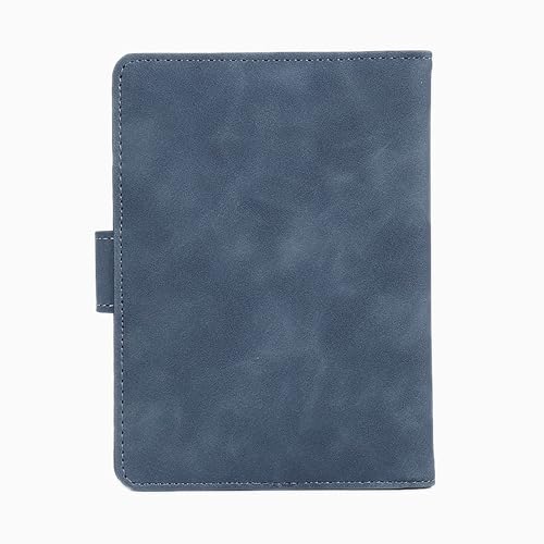 Image of House of Quirk Passport Holder Cover, PU Leather Passport Cover Case Organiser with Wallet for Credit Card, Money, Business Cards, Passport for Women Men (Blue)