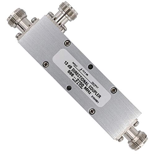 Microlab CK-53N 13dB Directional Coupler N-Type, 698-2700MHz, 50W, Aluminum