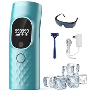 Laser Hair Removal for Women Permanent with Painless Ice Cooling IPL Laser Hair Removal Machine with Shaver, Goggles Permanent Hair Removal Device Flashes 999,999 for Body and Face for Home Use