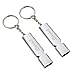 Binboll Double-Tube Whistle Aluminum Alloy Survival Whistle for Outdoor Needs Sports Referee Emergency