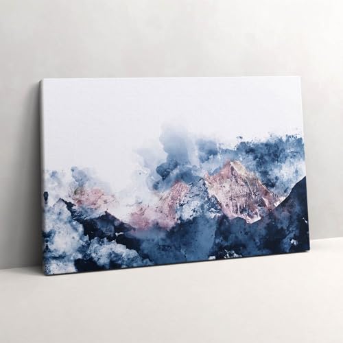 Chaînes de montagnes abstraites pour décorer un grand mur vide en tableau 60x40cm