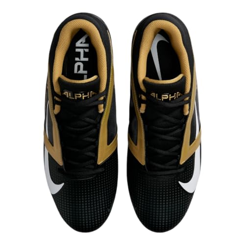 Image of Nike Alpha Menace 4 Elite Football Cleats (FD7036-600, University Red /Team Red /Black /White)