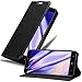 Cadorabo Hülle für BQ Aquaris X PRO in Nacht SCHWARZ - Handyhülle mit Magnetverschluss, Standfunktion und Kartenfach - Case Cover Schutzhülle Etui Tasche Book Klapp Style