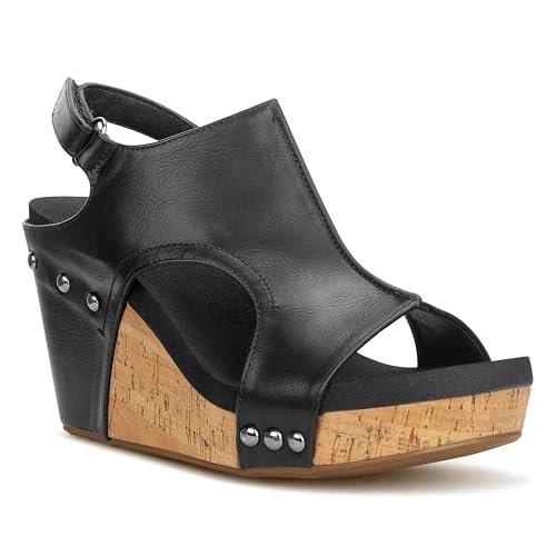 PARTY Womens Wedge Sandals With Strap for Dressy Ladies Sandals Casual 3 Inch Wedge2