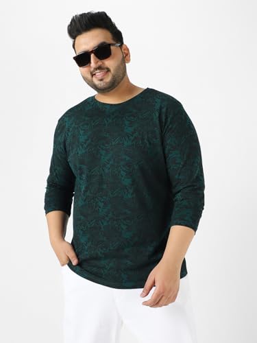 Image of Urbano Plus Men's Printed Full Sleeve Regular Fit Cotton T-Shirt