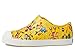 Native Shoes Jefferson Sugarlite Print (Little Kid/Big Kid) Crayon Yellow/Shell White/Victoria Robuddies 3 Little Kid M