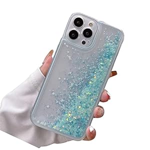 Rnrieyta Leuchtend Luminous Fließende Flüssigkeit Hülle für iPhone 11 Pro Max, luoreszierend Licht im Dunkeln Handytasche Glitzer Treibsand Durchsichtig Flüssig Bumper