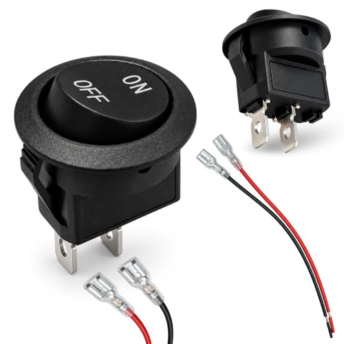 Interruptor Basculante con cable SPST ON/OFF 2 pin, 1 Unidad