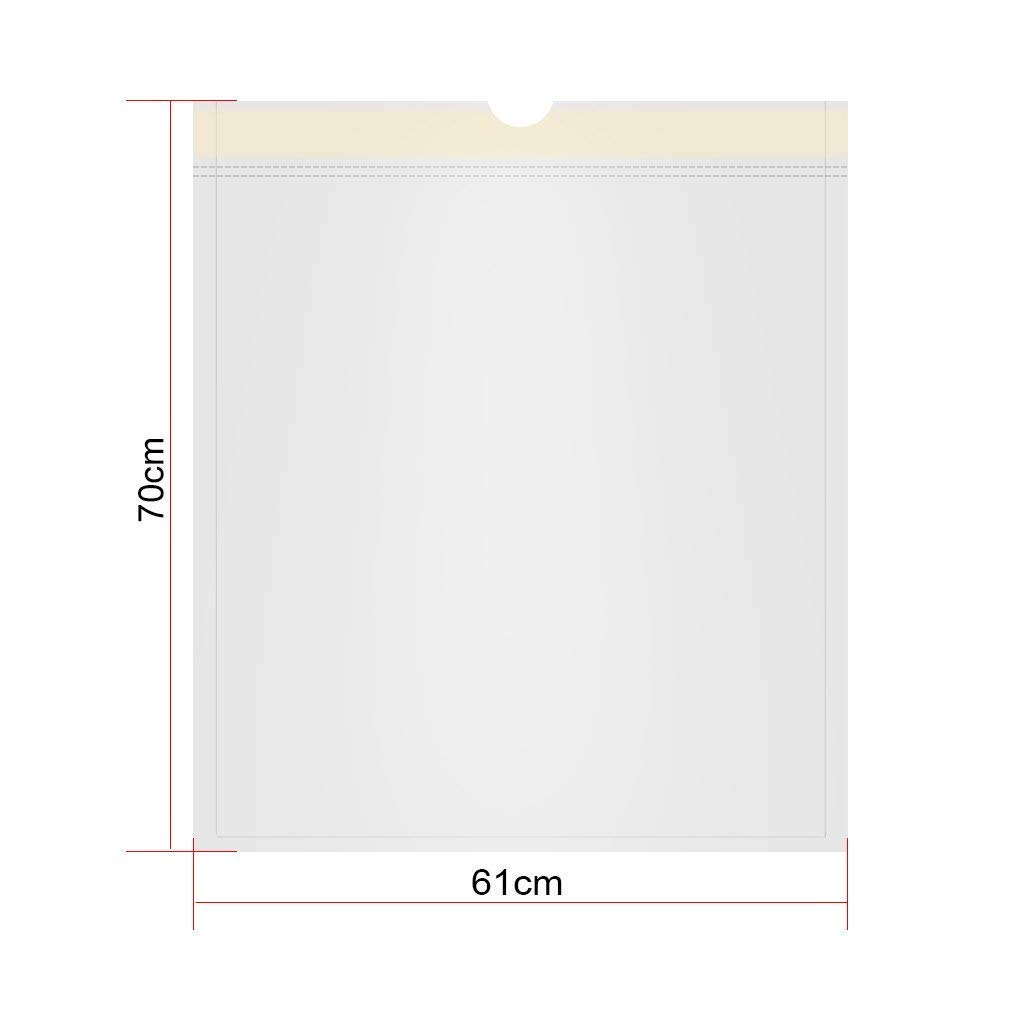 Bolsas de basura de 50 l, bolsas de basura con cordón, bolsas de basura universales fuertes y sin perfume (5 rollos, 115 unidades en total, 61 cm x 70 cm, 0,79 min)