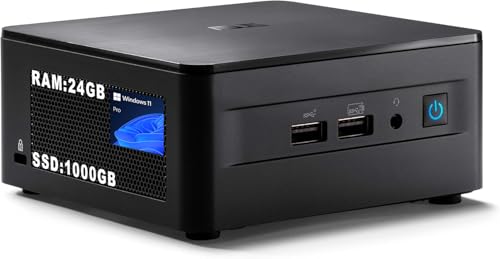 1.ASUS NUC 12 PRO - Processore Intel Core i5 di 12a generazione I5-1240P (up to 4.40 GHz with Turbo Boost Technology, 12 MB Intel Smart Cache, 12 cores) - Ram 24GB Ddr4 - Ssd 1tB - Intel UHD Graphics - Sistema operativo Windows 11 Pro