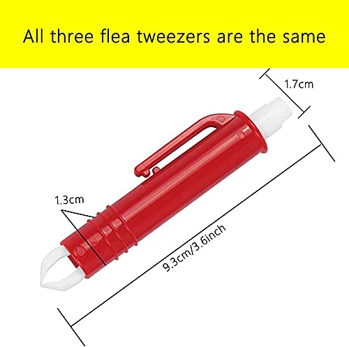 PKQTOP Zeckenentferner Set Für Hunde Katze,Zeckenzange Set 3er Pack, Zeckenentfernung In Sekunden,Sicherer Zeckenpinzette für Menschen und Tier