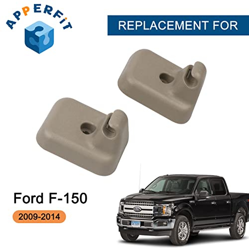Image of Sun Visor Clip Retainer Holder (Gray) w /Screws for Sunvisor Panel Driver & Passenger Side AL3Z-1504132-AA Compatible with Ford F150 2009-2014 Visor Mount Accessories