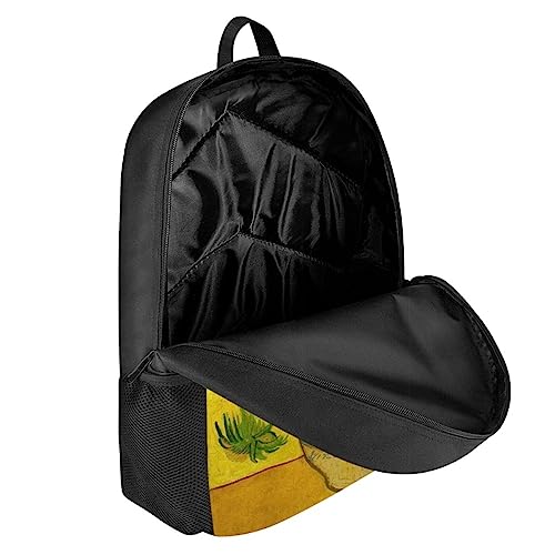 joo meryer Oil Painting Art Backpack Knapsack for Teen Adult Men Women Casual Middle School High School Book Bags,Sunflower3