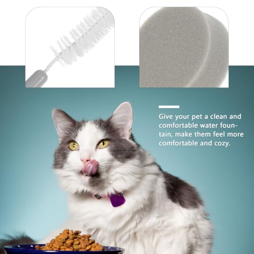 Kit de limpieza de fuente de agua para gatos y perros miniatura 3