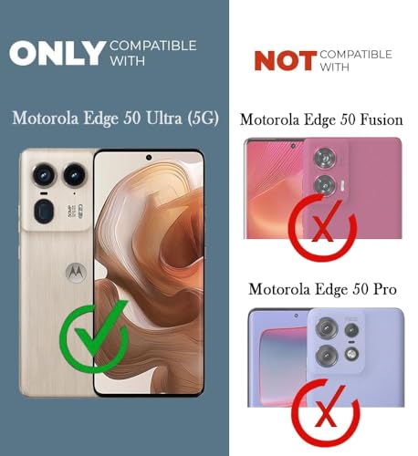 Image of Jkobi Back Case Cover for Motorola Moto Edge 50 Ultra 5G (Shockproof Case with Clear Silicone | Camera Protection | Soft and Flexible | Transparent)