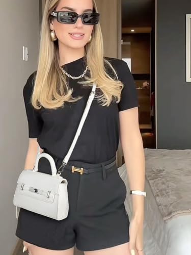 GLITZALL Small Cute Crossbody Purse for Women with Top Handle Designer Mini Tote Bag for Summer2