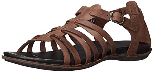 KEEN Women's Alman Gladiator Sandal, Chestnut, 8 M US