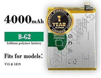 Image of Original B-G2 Battery for Vivo Y12 1904,1940, Vivo V15 1819 Battery with 1 Year Warranty*** (A0284)