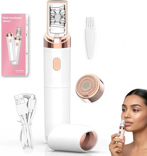 Pxiluyna Pro 3.0 Women Face Epilator - Pluxyepli 2-in-1 Gentle Root Removal for Coarse & Fine Hair 2026 New Upgrades Rechargeable Shaver Electric Depiladora for Face/Legs/Bikini Smooth Skin (White)