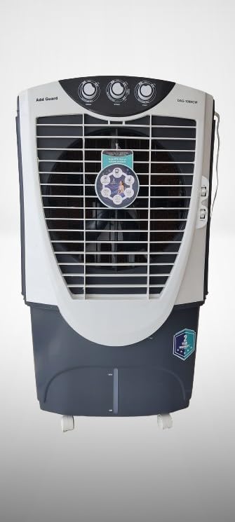 Image of Add Guard t Desert Air Cooler- 100 L | Cooler with High Air Delivery, Ice Chamber, Honeycomb Pads, Sturdy Wheels | Room Cooler with Inverter Compatibility| 2-year Warranty by Add Guard