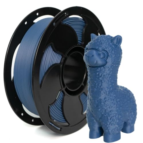 Image of Matte Navy Blue PLA 1.75mm 1kg Spool 600mm /s High Speed 3D Filament FDM AMS | Matte finish Hide layer lines No tangle Easy Fast printing 1kg spool 2.2lbs Professional finish for Printer Bambu Creality
