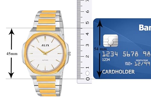 Image of ALIX AL2913 Men's Waterproof Multifunctional Stainless Steel Strap Quartz Analog Watch